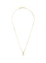 Main View - Click To Enlarge - HATTON LABS - Solitaire 18k Yellow Gold Plated Cubic Zirconia Pendant Necklace