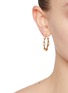 Figure View - Click To Enlarge - MISSOMA - Magma 18K Gold Plated Gemstone Large Hoop Earrings