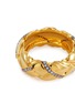 Detail View - Click To Enlarge - MISSOMA - x Lucy Williams  Chunky Pave Waffle 18K Gold Plated Brass Ring