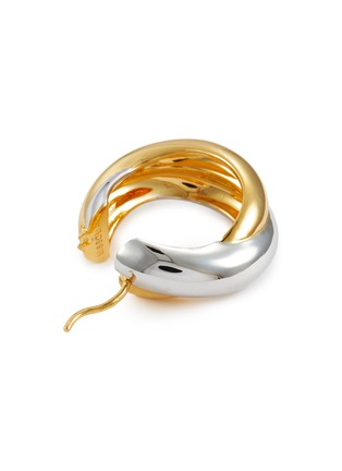 Detail View - Click To Enlarge - MISSOMA - x Lucy Williams Chunky Entwine 18K Gold Plated Medium Hoop Earrings