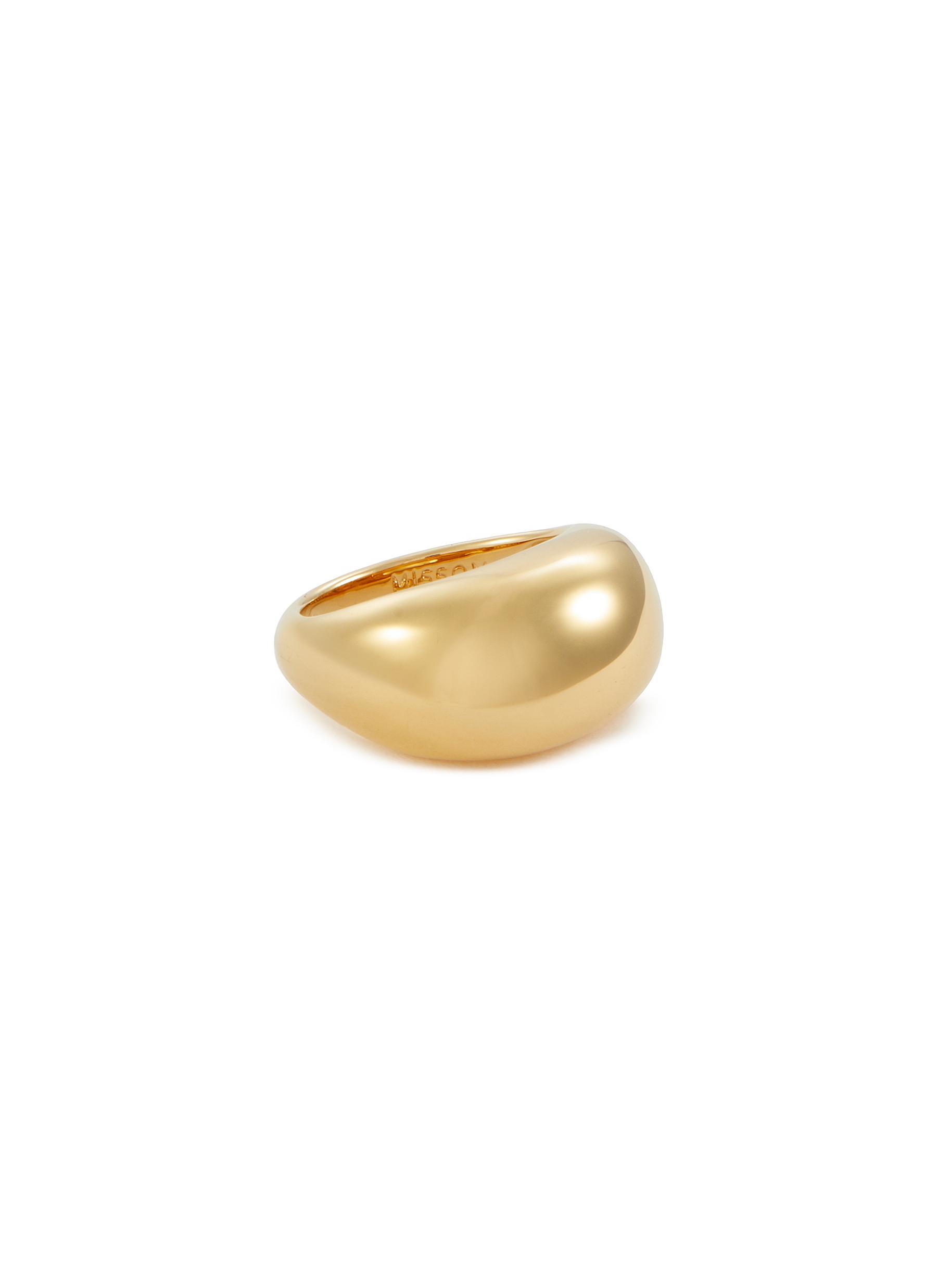 Chubby 18K Gold Plated Brass Dome Ring