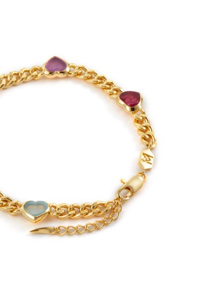 Detail View - Click To Enlarge - MISSOMA - Jelly Heart 18K Gold Plated Brass Bracelet