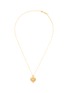 Main View - Click To Enlarge - MISSOMA - Ridge Heart Charm 18K Gold Plated Brass Necklace