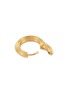 Detail View - Click To Enlarge - MISSOMA - Medium Ridge 18k Gold Plated Brass Hoop Earrings