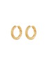 Main View - Click To Enlarge - MISSOMA - Medium Ridge 18k Gold Plated Brass Hoop Earrings