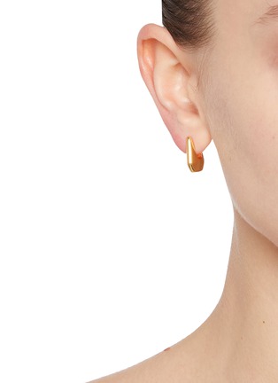 Figure View - Click To Enlarge - MISSOMA - x Lucy Williams Arco 18K Gold Plated Small Hoop Earrings