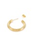Detail View - Click To Enlarge - MISSOMA - Large Ridge 18k Gold Plated Brass Hoop Earrings