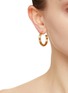 Figure View - Click To Enlarge - MISSOMA - Large Ridge 18k Gold Plated Brass Hoop Earrings