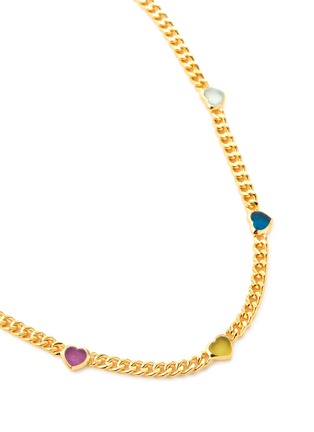 Detail View - Click To Enlarge - MISSOMA - Jelly Heart 18K Gold Plated Brass Necklace