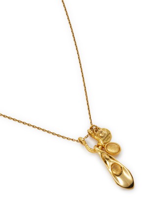 Detail View - Click To Enlarge - GOOSSENS - Foliage 24k Gold Plated Necklace