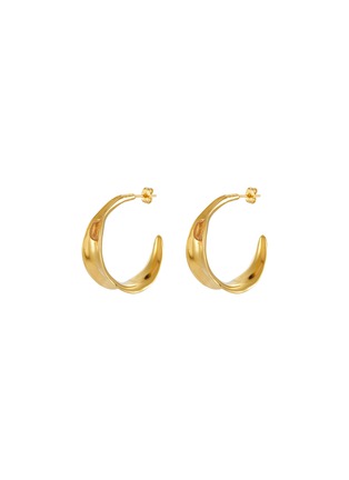 Main View - Click To Enlarge - GOOSSENS - Foliage 24k Gold Plated Earrings