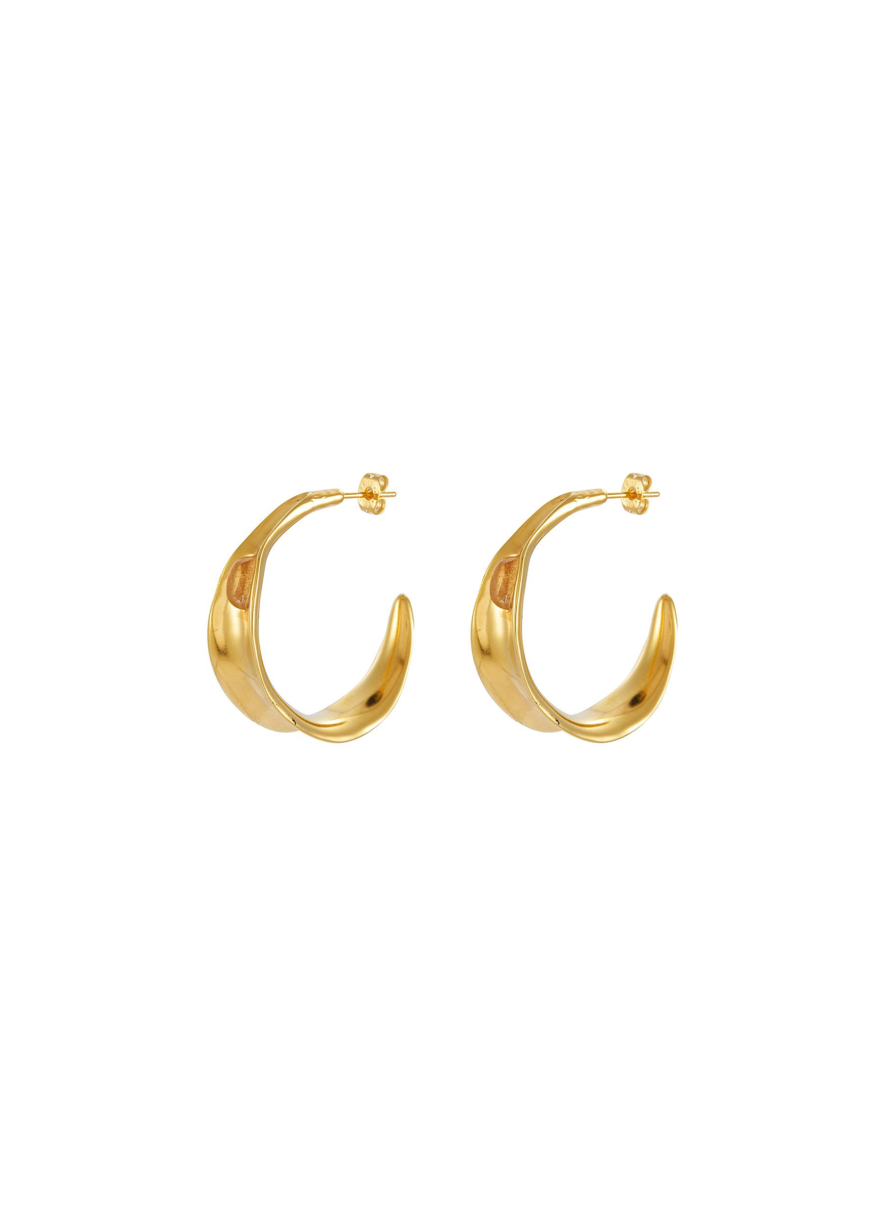 Foliage 24k Gold Plated Earrings