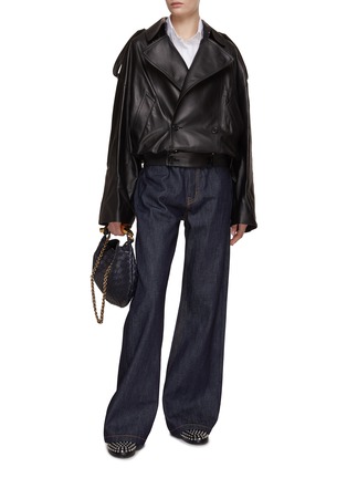 Figure View - Click To Enlarge - LOEWE - Leather Balloon Jacket