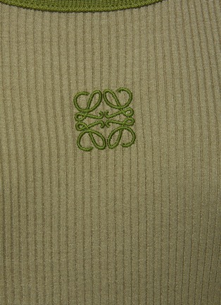  - LOEWE - Embroidered Logo Silk Tank Top