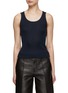Main View - Click To Enlarge - LOEWE - Embroidered Logo Silk Tank Top