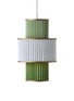 Main View - Click To Enlarge - LE KLINT - Plivello Pendant Lamp — White/Green