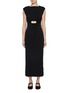 Main View - Click To Enlarge - DETERM - Collagen Gathered Cut Out Dress