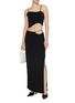 Figure View - Click To Enlarge - DETERM - Collagen Strappy Maxi Skirt