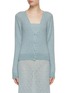 Main View - Click To Enlarge - BARRIE - Needlepoint Cashmere Knitted Cardigan