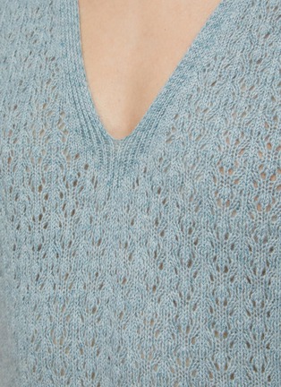  - BARRIE - Needlepoint Cashmere Knitted Vest