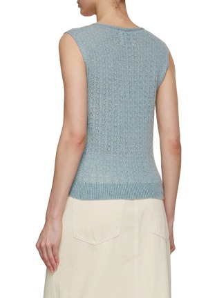 Back View - Click To Enlarge - BARRIE - Needlepoint Cashmere Knitted Vest