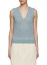 Main View - Click To Enlarge - BARRIE - Needlepoint Cashmere Knitted Vest