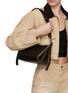 Figure View - Click To Enlarge - OSOI - Bean Twee Leather E/W Shoulder Bag