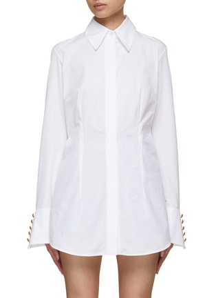 Main View - Click To Enlarge - BALMAIN - Fitted Cotton Shirt