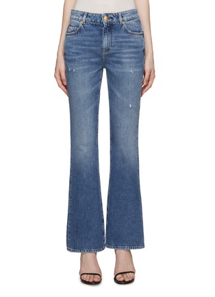 Main View - Click To Enlarge - BALMAIN - Distressed Flared Jeans