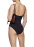 Back View - Click To Enlarge - ERES - Two-Toned Twist Strap Tank Swimsuit