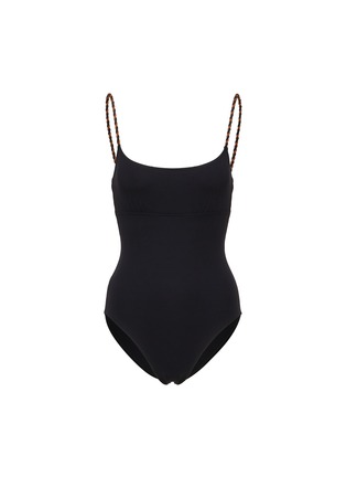 Main View - Click To Enlarge - ERES - Two-Toned Twist Strap Tank Swimsuit