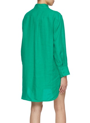 Back View - Click To Enlarge - ERES - Spread Collar Shirt Dress