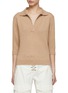 Main View - Click To Enlarge - YVES SALOMON - Cashmere Wool Knit Polo Top