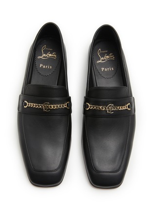 Detail View - Click To Enlarge - CHRISTIAN LOUBOUTIN - MJ Moccassin Leather Loafers