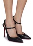 Figure View - Click To Enlarge - CHRISTIAN LOUBOUTIN - 100 Jenlove Leather Pumps