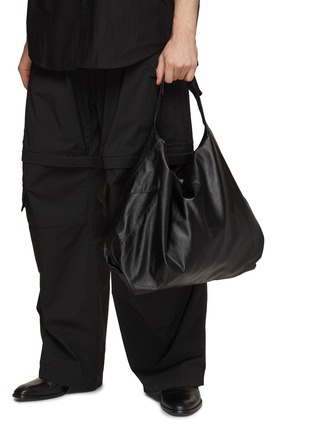 Back View - Click To Enlarge - DISCORD YOHJI YAMAMOTO - Re Dot Leather Tote Bag