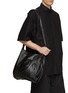 Front View - Click To Enlarge - DISCORD YOHJI YAMAMOTO - Re Dot Leather Tote Bag