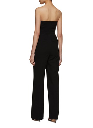 Back View - Click To Enlarge - ROLAND MOURET - Panel Front Strapless Jumpsuit