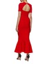 Back View - Click To Enlarge - ROLAND MOURET - Cutout Back Mermaid Maxi Dress