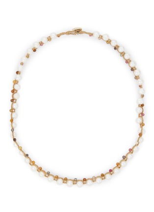 Main View - Click To Enlarge - LORINA BALTEANU - Dallas Small Fresh Water Pearl Tourmaline Necklace