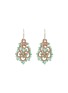Main View - Click To Enlarge - LORINA BALTEANU - Talia Donna Gold Toned Metal Emerald Earrings