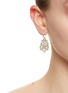 Figure View - Click To Enlarge - LORINA BALTEANU - Talia Donna Gold Toned Metal Emerald Earrings