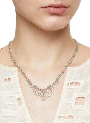 Figure View - Click To Enlarge - LORINA BALTEANU - Talia Emerald Necklace