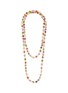 Main View - Click To Enlarge - LANE CRAWFORD VINTAGE ACCESSORIES - Unsigned Faux Pearls Gold Tone Necklace