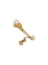 Detail View - Click To Enlarge - LANE CRAWFORD VINTAGE ACCESSORIES - Panetta Gold Tone Faux Pearl Clip On Earrings