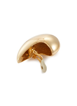 Detail View - Click To Enlarge - LANE CRAWFORD VINTAGE ACCESSORIES - Ciner Gold Tone Drop Clip On Earrings
