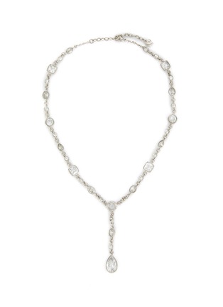 Main View - Click To Enlarge - LANE CRAWFORD VINTAGE ACCESSORIES - Carolee Silver Tone Crystal Necklace