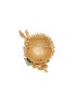 Figure View - Click To Enlarge - LANE CRAWFORD VINTAGE ACCESSORIES - Emmons Gold Tone Faux Turquoise Anemone Brooch
