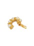 Detail View - Click To Enlarge - LANE CRAWFORD VINTAGE ACCESSORIES - Unsigned Gold Tone Faux Pearl Hoop Clip On Earrings