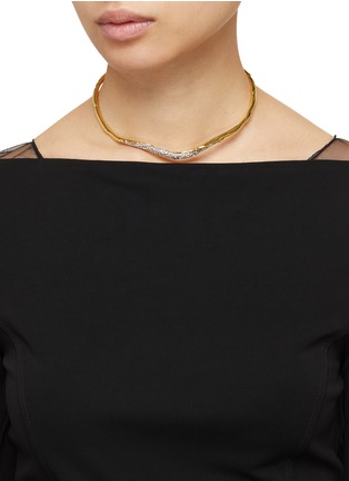 Figure View - Click To Enlarge - ALEXIS BITTAR - Solanales Gold Crystal Skinny Collar